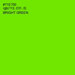 #71E700 - Bright Green Color Image
